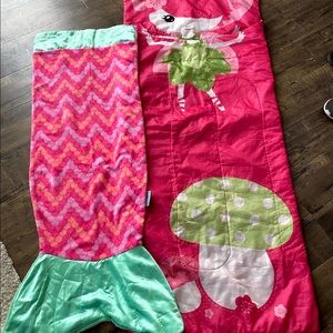 Kids Mermaid tail blanket and kids sleeping bag